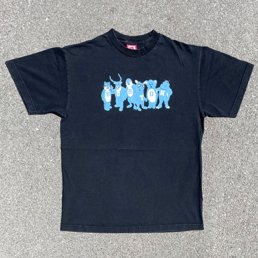 Vtg Burton Snowboards Character Graphic Tee M 19.5x26.5